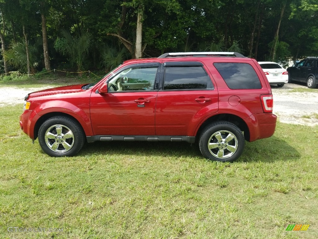 2010 Escape Limited V6 - Sangria Red Metallic / Camel photo #6
