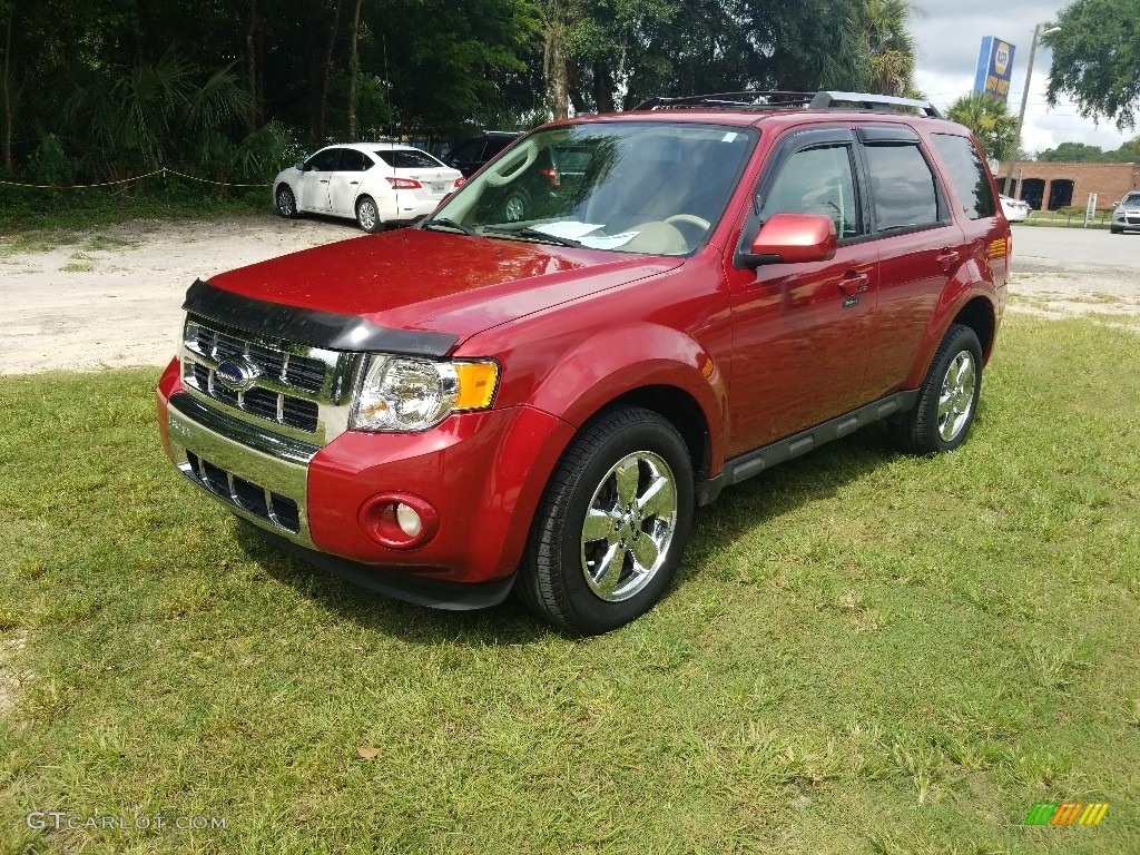 2010 Escape Limited V6 - Sangria Red Metallic / Camel photo #7
