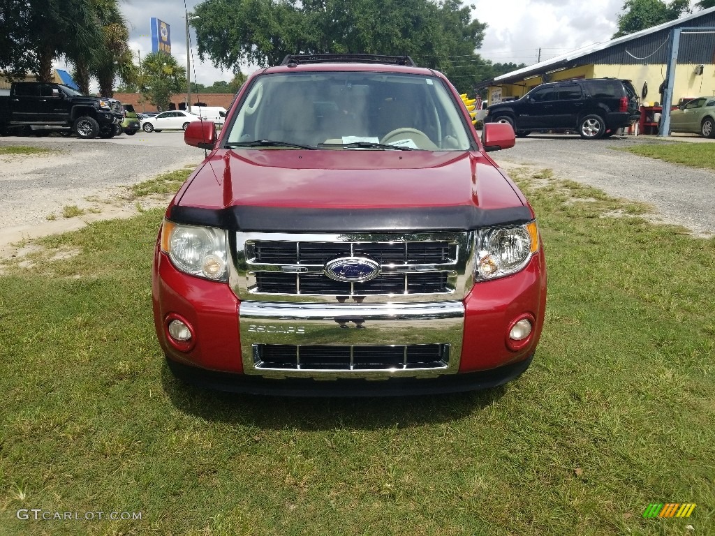 2010 Escape Limited V6 - Sangria Red Metallic / Camel photo #8
