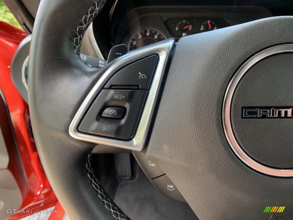 2019 Chevrolet Camaro LT Coupe Jet Black Steering Wheel Photo #134228733