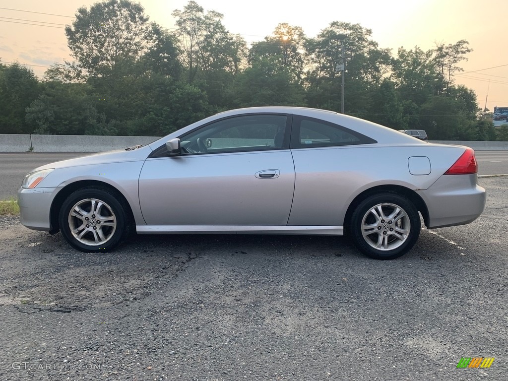 2007 Accord LX Coupe - Alabaster Silver Metallic / Gray photo #6