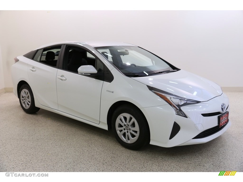 2016 Prius Two - Blizzard Pearl / Black photo #1