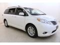 Blizzard White Pearl 2015 Toyota Sienna XLE