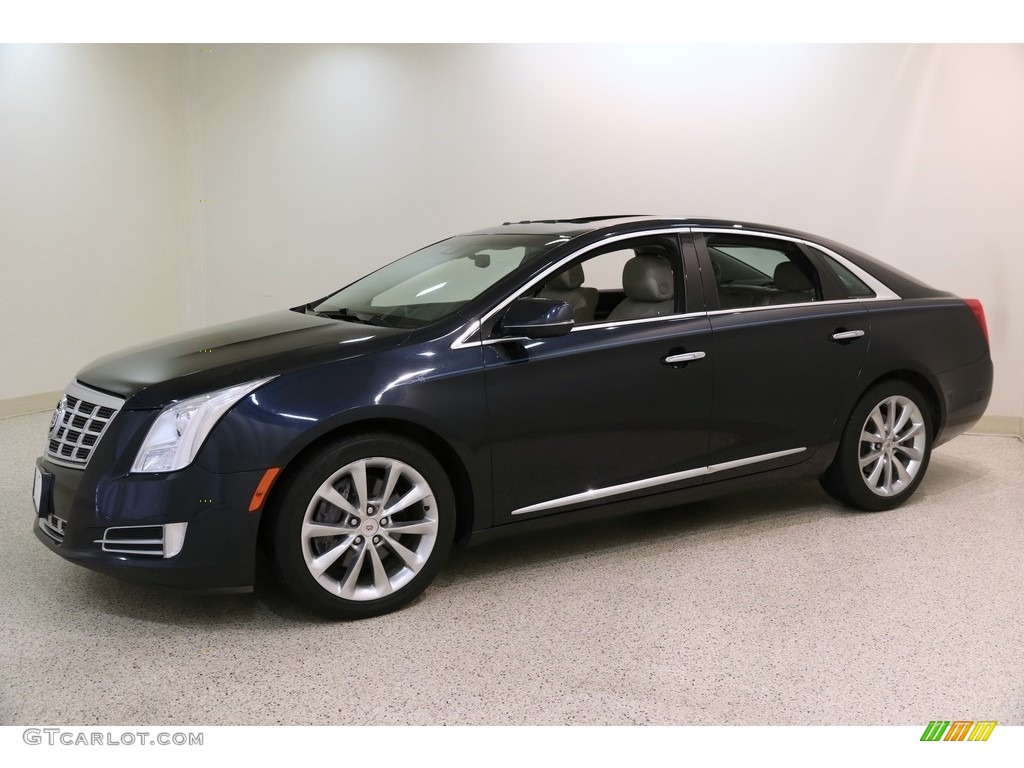 2014 XTS Luxury AWD - Sapphire Blue Metallic / Shale/Cocoa photo #3