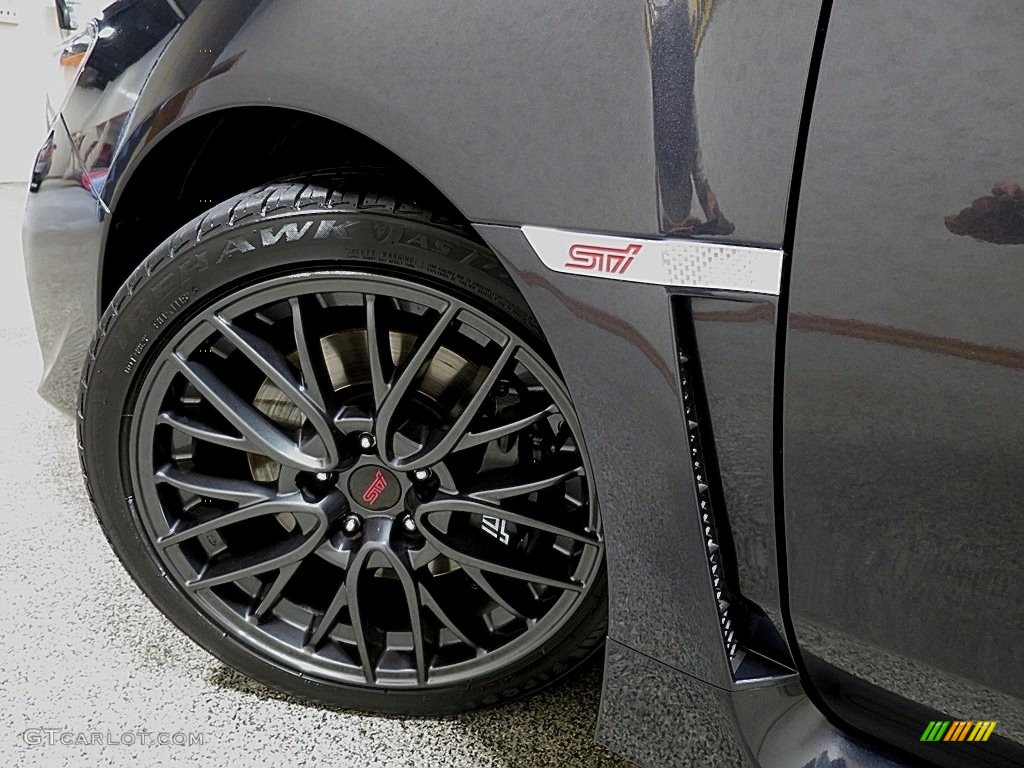 2017 WRX STI - Dark Gray Metallic / Carbon Black photo #9