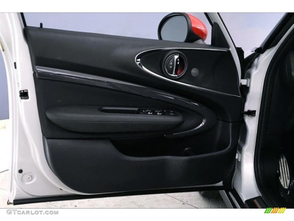 2019 Mini Clubman John Cooper Works All4 Dinamica/Carbon Black Double Stripe Door Panel Photo #134238276