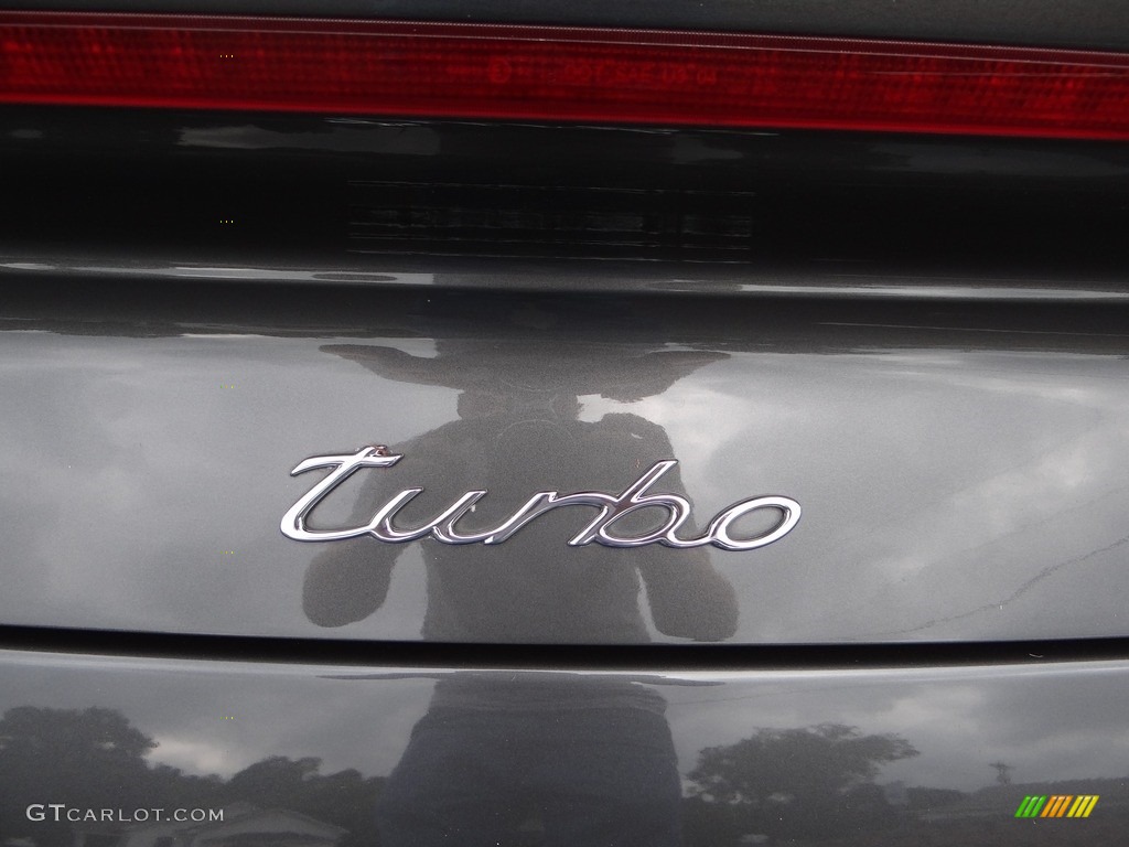 2008 911 Turbo Coupe - Slate Grey Metallic / Cocoa Brown photo #19