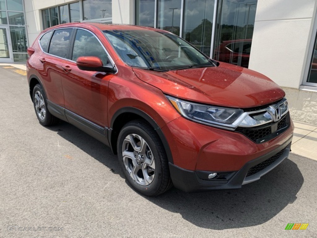 2019 CR-V EX-L AWD - Basque Red Pearl II / Ivory photo #2