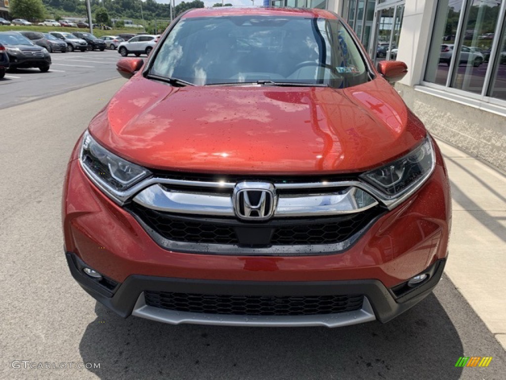 2019 CR-V EX-L AWD - Basque Red Pearl II / Ivory photo #3