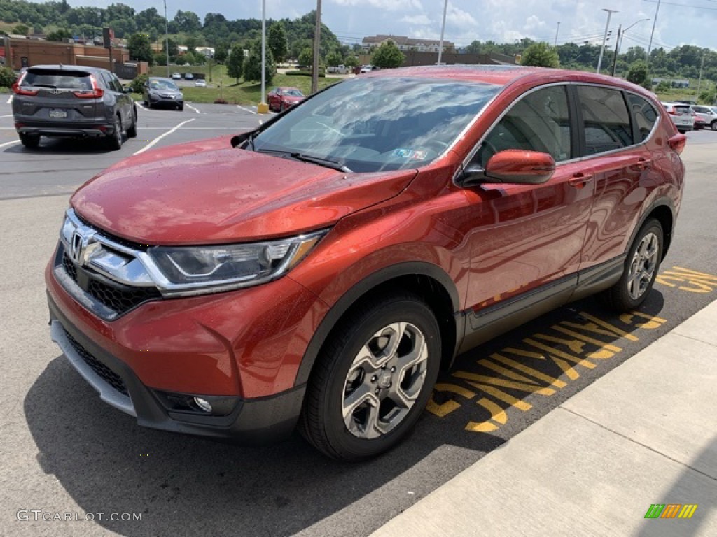 2019 CR-V EX-L AWD - Basque Red Pearl II / Ivory photo #4