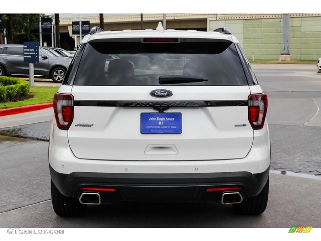 2016 Explorer Sport 4WD - White Platinum Metallic Tri-Coat / Ebony Black photo #6