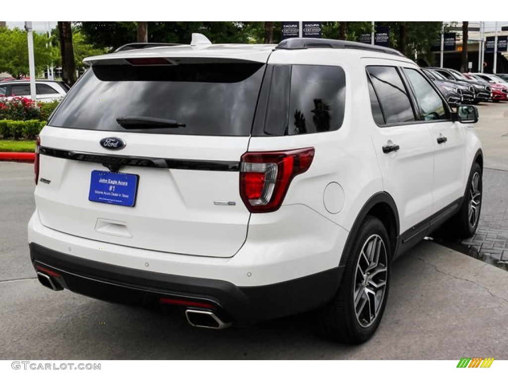 2016 Explorer Sport 4WD - White Platinum Metallic Tri-Coat / Ebony Black photo #7