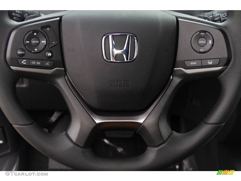 2019 Honda Passport Sport Black Steering Wheel Photo #134246028