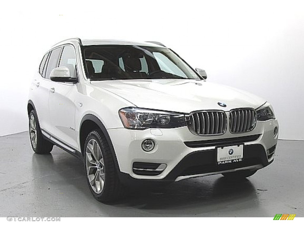 2016 X3 xDrive28i - Mineral White Metallic / Saddle Brown photo #6
