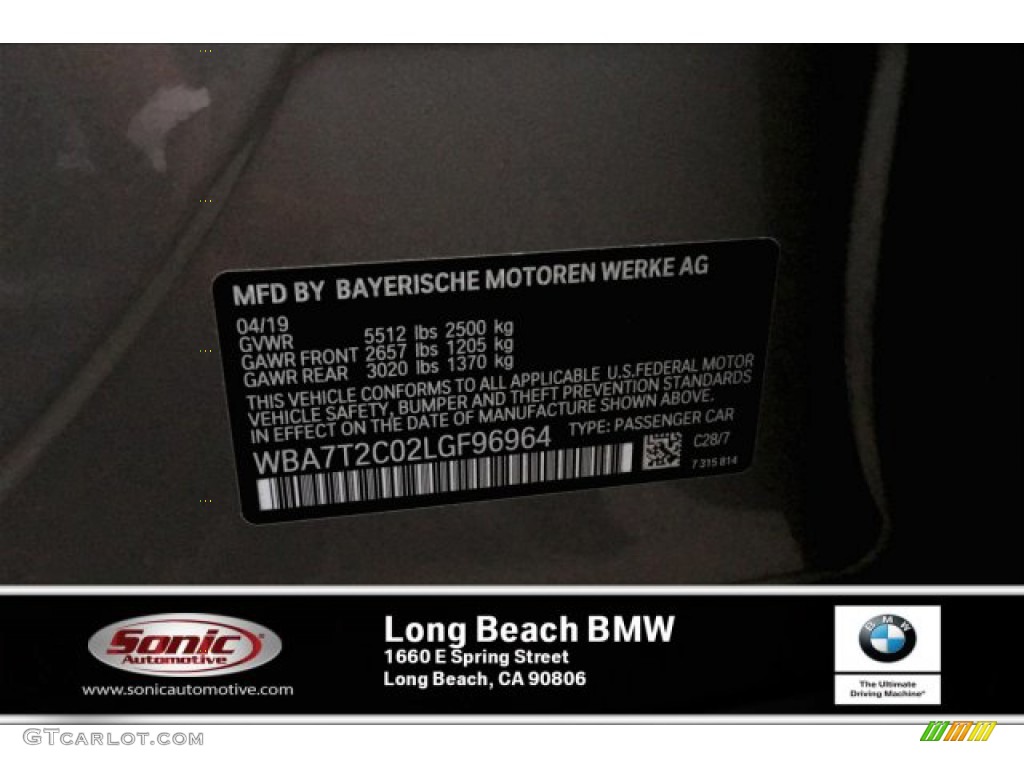 2020 7 Series 740i Sedan - Donington Grey Metallic / Mocha photo #11