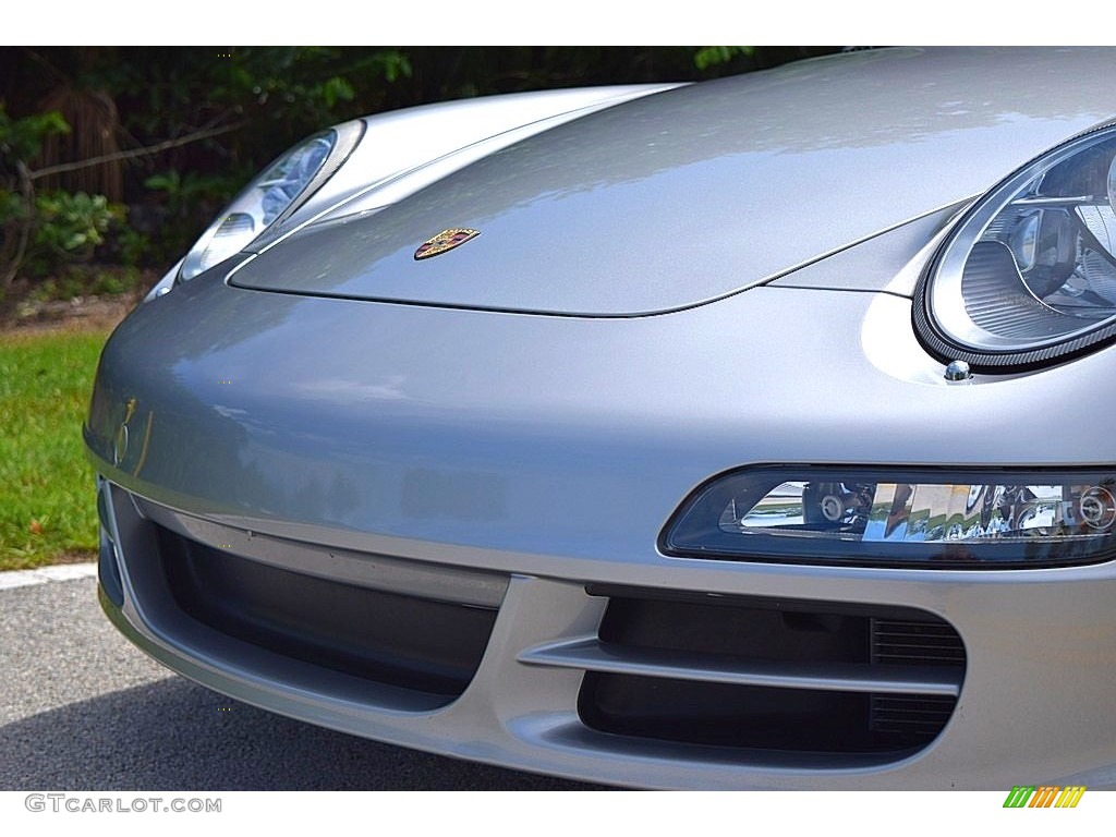 2006 911 Carrera 4 Cabriolet - GT Silver Metallic / Terracotta photo #18