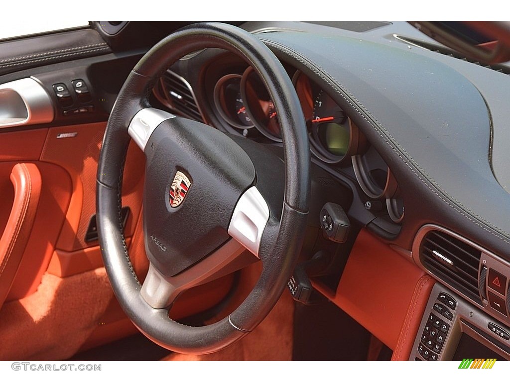 2006 Porsche 911 Carrera 4 Cabriolet Terracotta Steering Wheel Photo #134250957