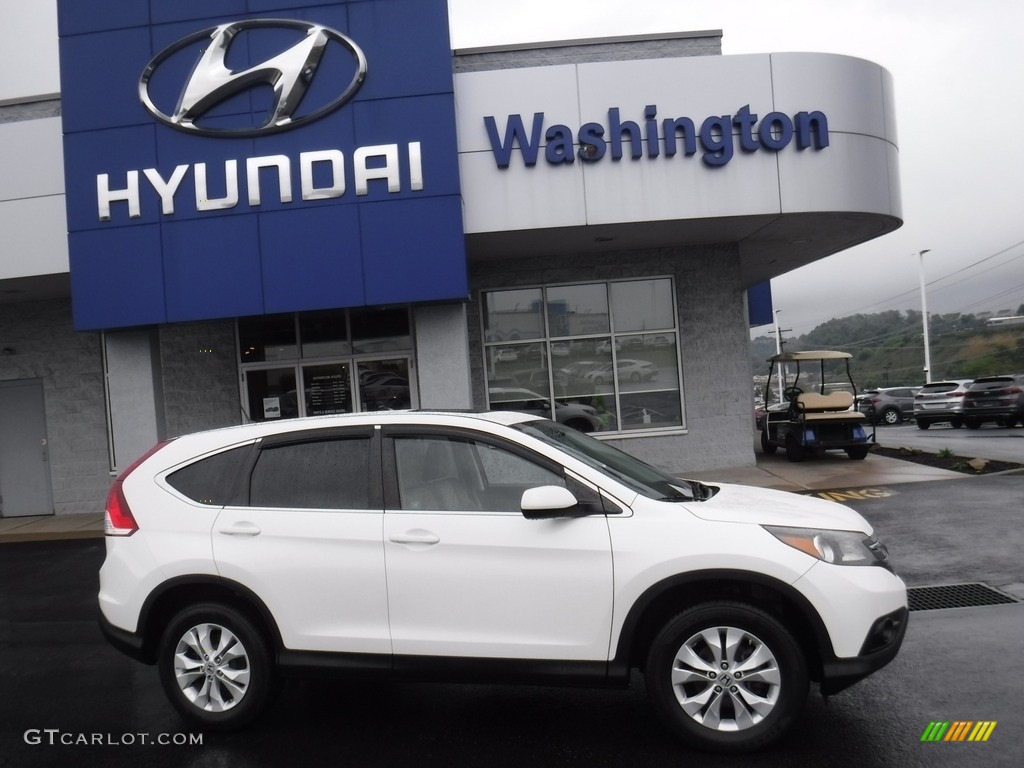 2012 CR-V EX 4WD - White Diamond Pearl / Gray photo #2