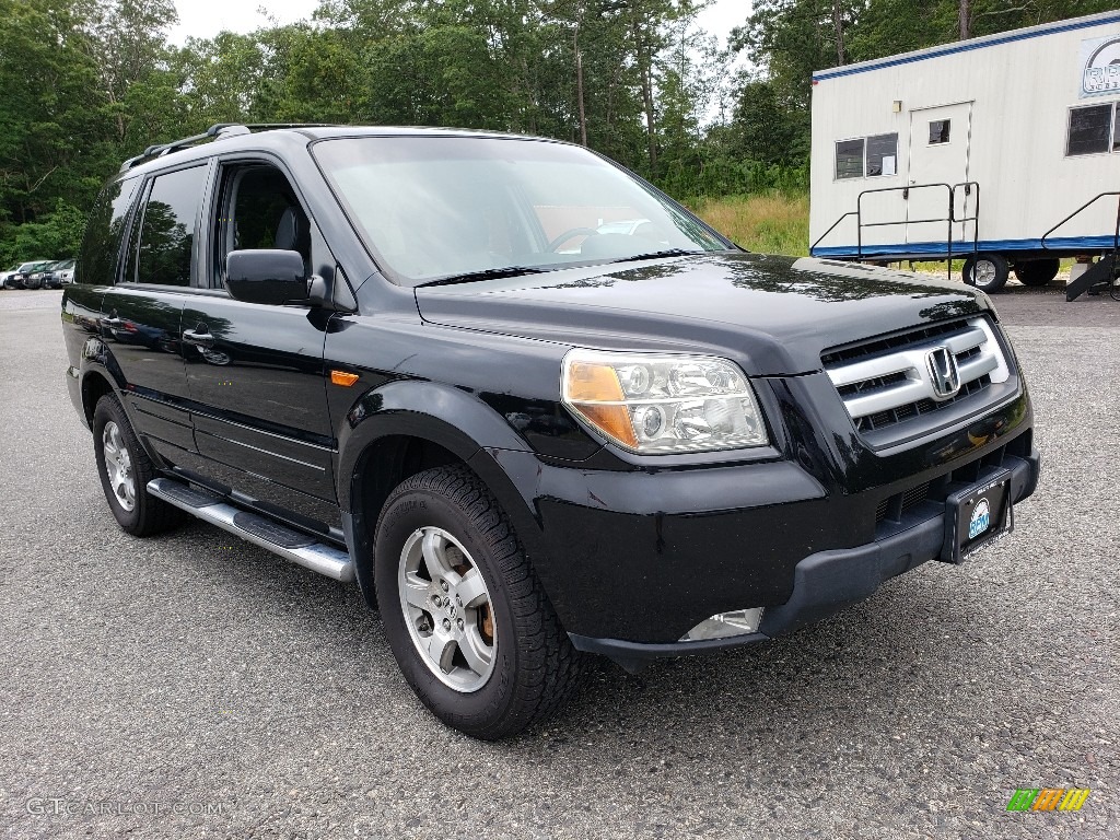2006 Pilot EX-L 4WD - Nighthawk Black Pearl / Gray photo #3