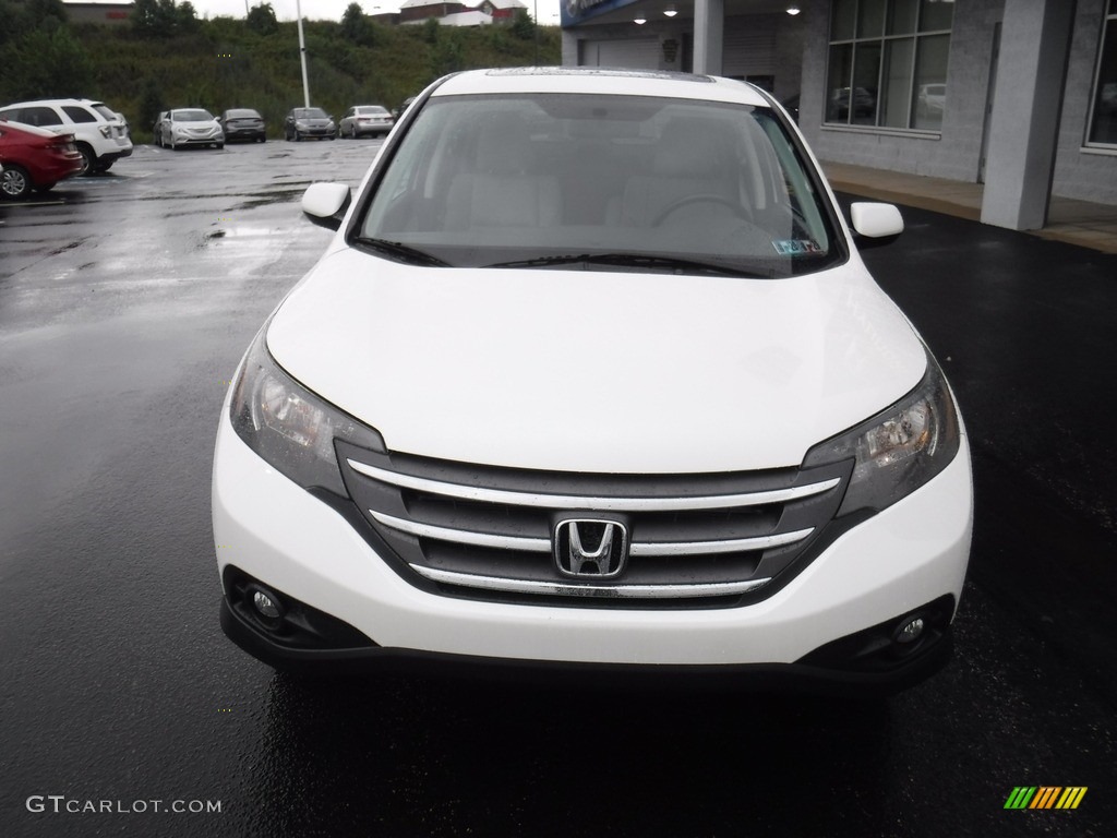 2012 CR-V EX 4WD - White Diamond Pearl / Gray photo #5