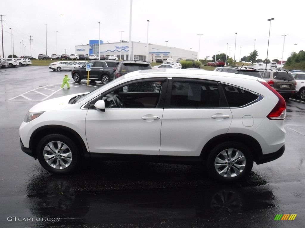 2012 CR-V EX 4WD - White Diamond Pearl / Gray photo #7
