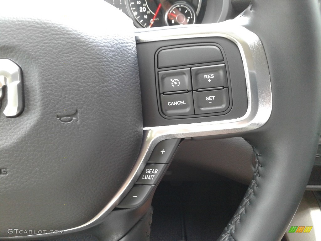 2019 Ram 3500 Laramie Crew Cab 4x4 Black Steering Wheel Photo #134253235