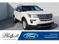White Platinum 2018 Ford Explorer XLT