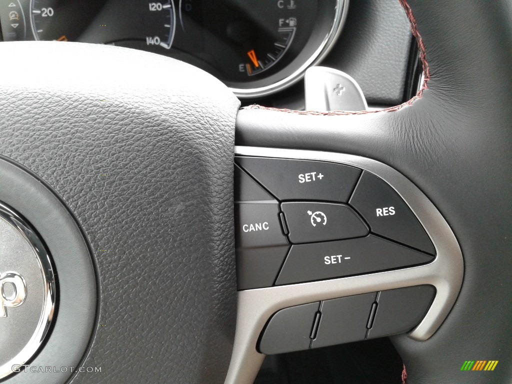 2019 Jeep Grand Cherokee Trailhawk 4x4 Ruby Red/Black Steering Wheel Photo #134255963
