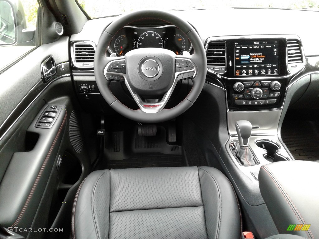 2019 Jeep Grand Cherokee Trailhawk 4x4 Ruby Red/Black Dashboard Photo #134256481