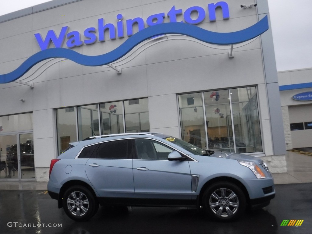 2014 SRX Luxury AWD - Glacier Blue Metallic / Light Titanium/Ebony photo #2