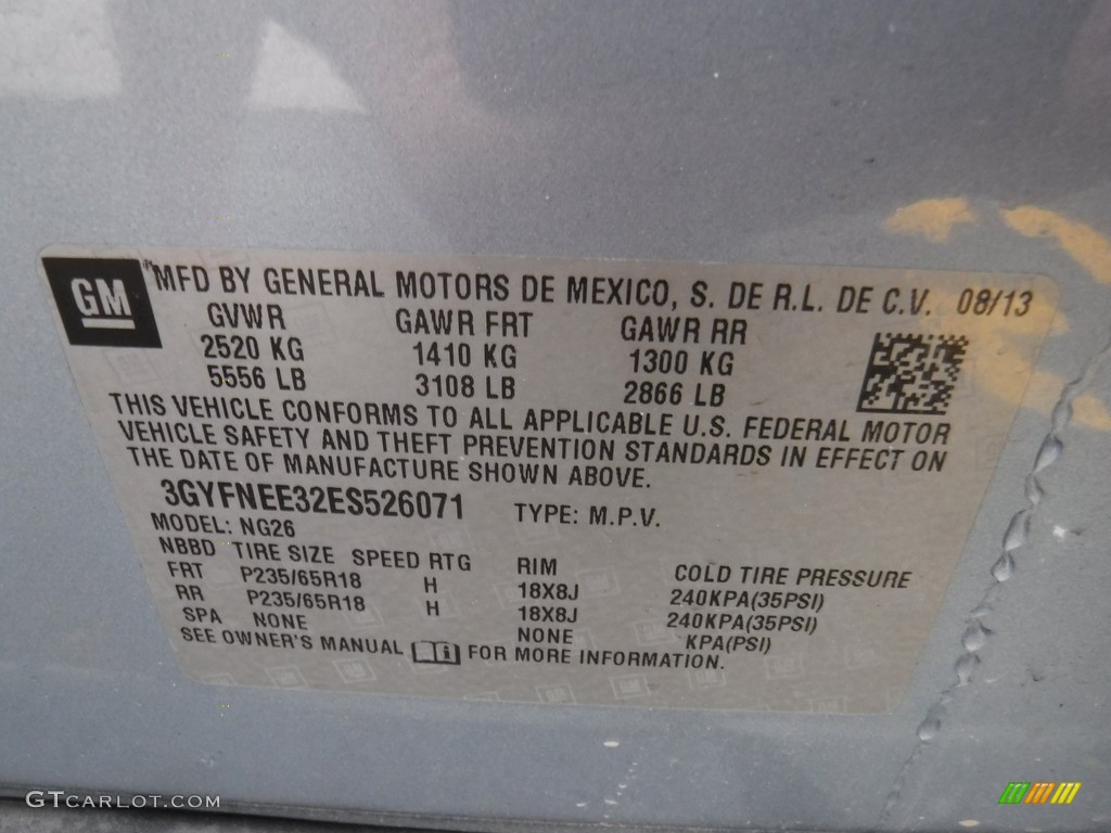 2014 SRX Luxury AWD - Glacier Blue Metallic / Light Titanium/Ebony photo #28