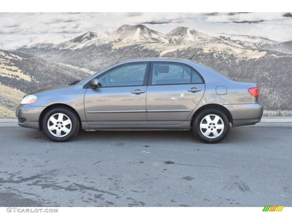 2005 Corolla LE - Phantom Gray Pearl / Light Gray photo #6