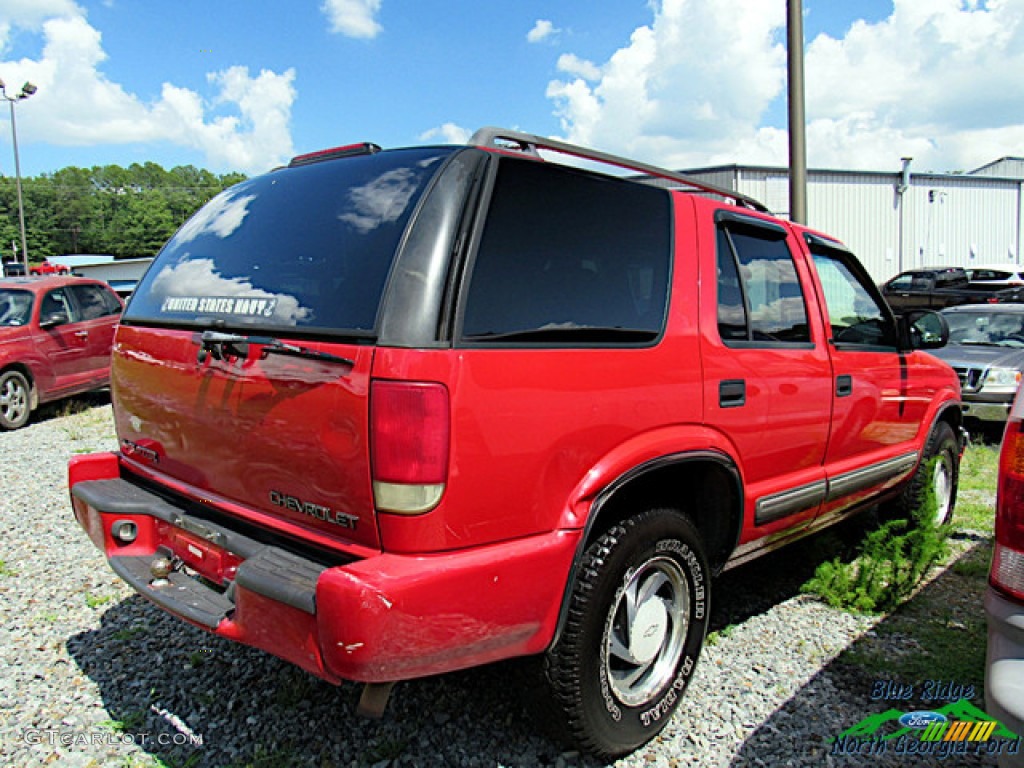 2001 Blazer LT 4x4 - Victory Red / Graphite photo #4