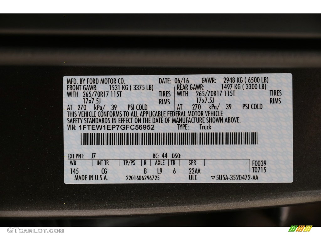 2016 F150 XL SuperCrew 4x4 - Magnetic / Medium Earth Gray photo #20