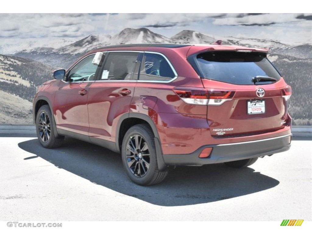 2019 Highlander SE AWD - Salsa Red Pearl / Black photo #3