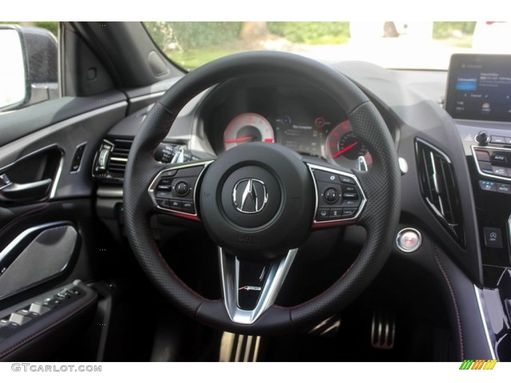 2020 Acura RDX A-Spec Red Steering Wheel Photo #134265571
