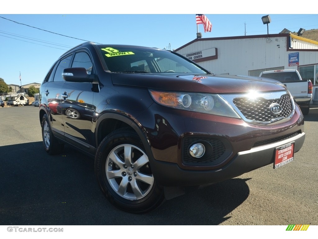 2013 Sorento LX - Dark Cherry / Gray photo #1