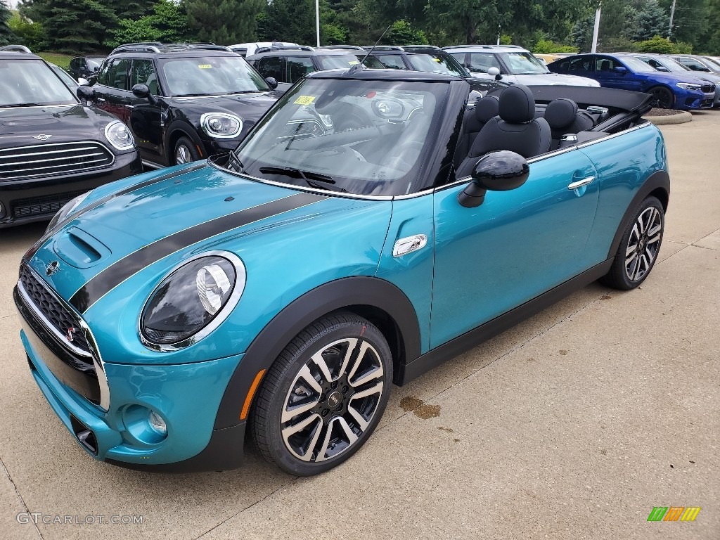 Caribbean Aqua 2019 Mini Convertible Cooper S Exterior Photo #134268784