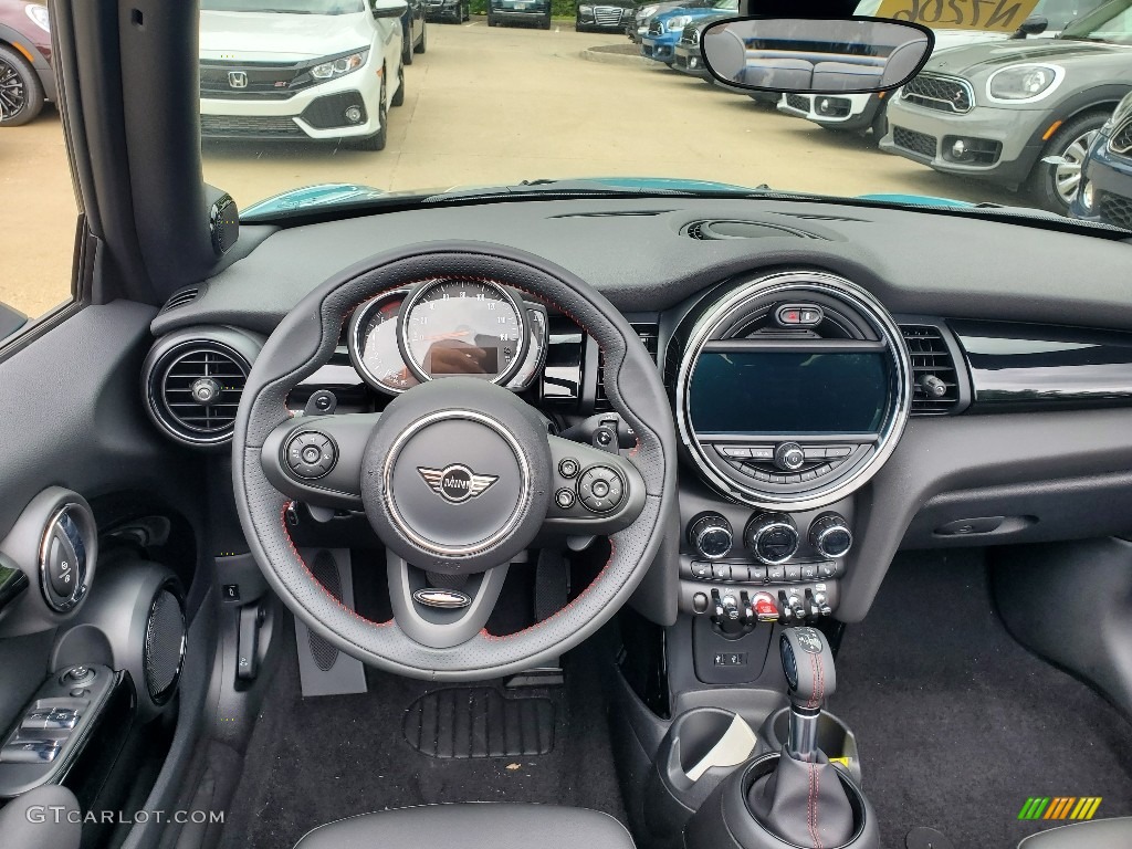 2019 Mini Convertible Cooper S Carbon Black Dashboard Photo #134268829