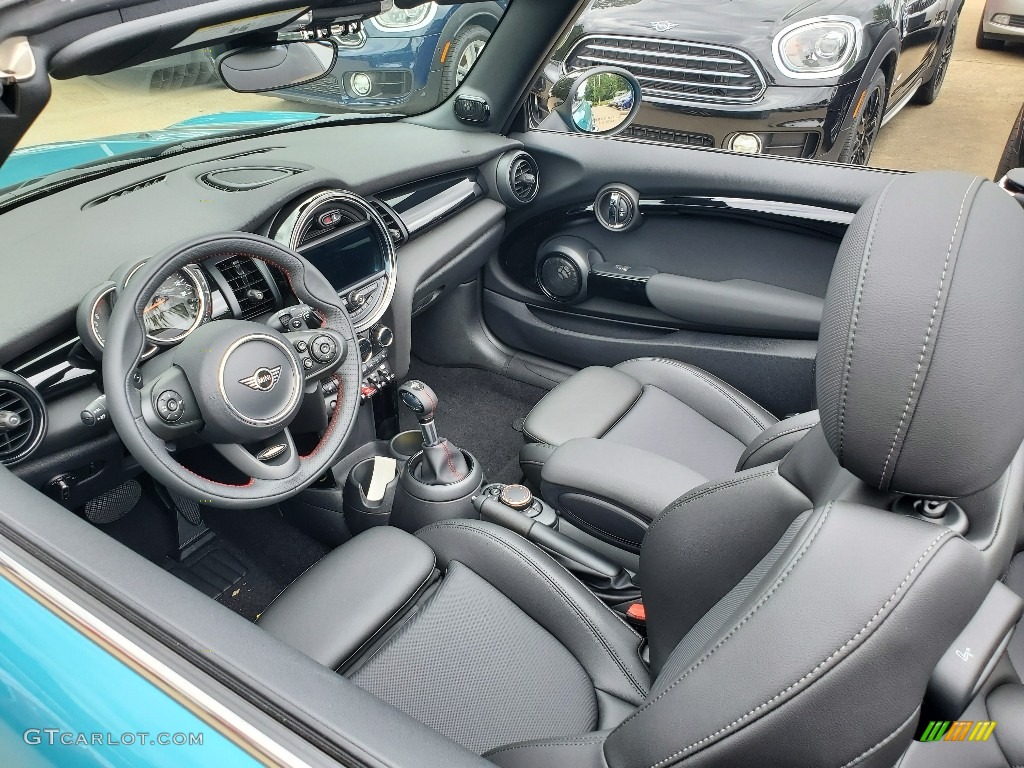 Carbon Black Interior 2019 Mini Convertible Cooper S Photo #134268853
