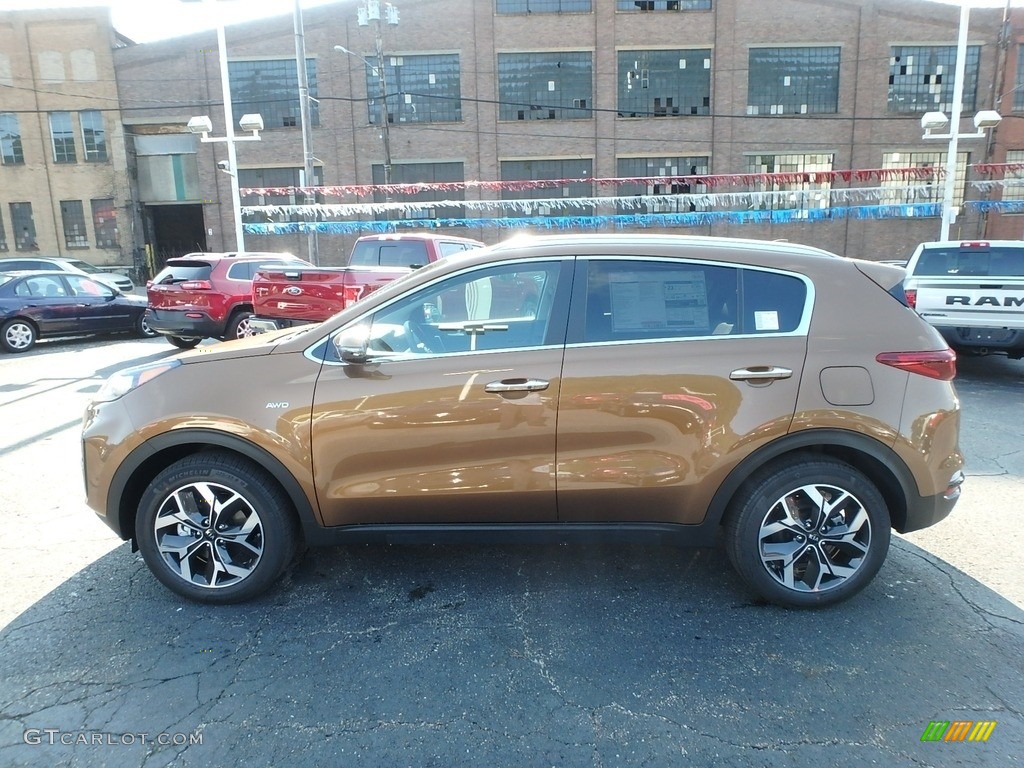 Burnished Copper 2020 Kia Sportage EX AWD Exterior Photo #134271968