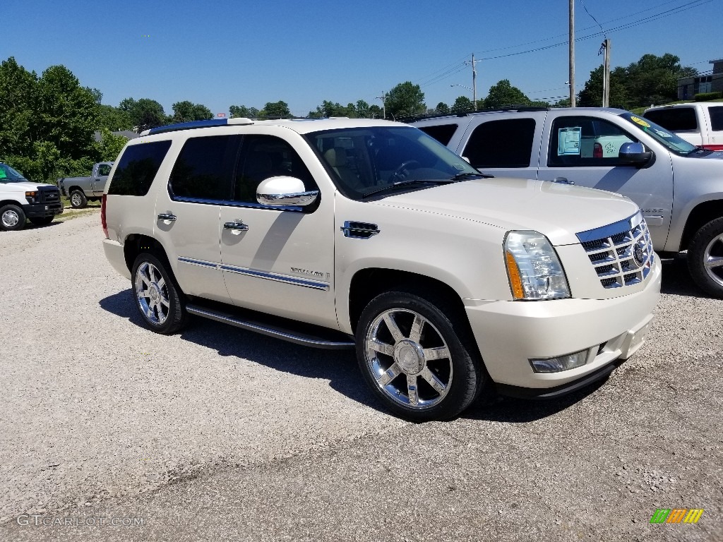 2007 Escalade AWD - White Diamond / Cocoa/Light Cashmere photo #36
