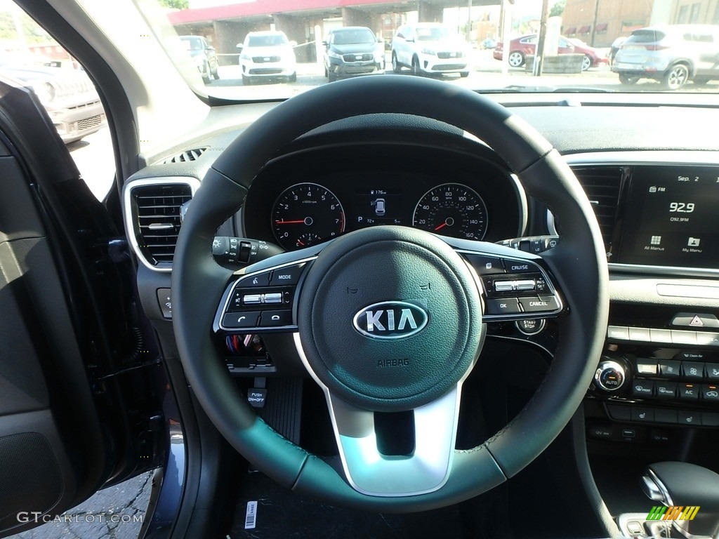 2020 Kia Sportage EX AWD Black Steering Wheel Photo #134274382