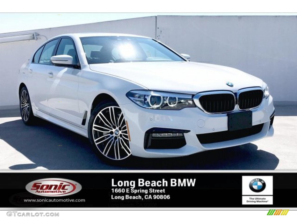 2019 5 Series 530e iPerformance Sedan - Alpine White / Black photo #1