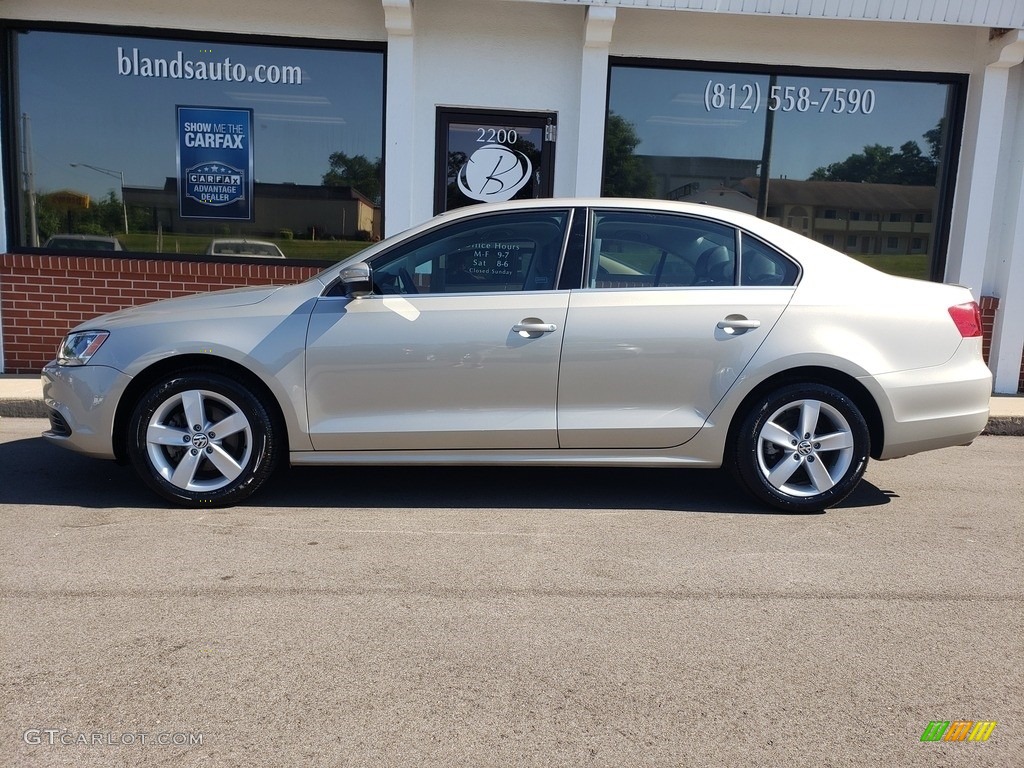 2014 Jetta TDI Sedan - Moonrock Silver Metallic / Titan Black photo #1