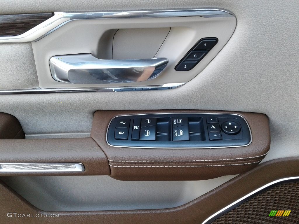 2019 1500 Laramie Crew Cab 4x4 - Granite Crystal Metallic / Mountain Brown/Light Frost Beige photo #9
