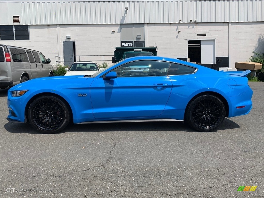 2017 Mustang GT Coupe - Grabber Blue / Ebony photo #5