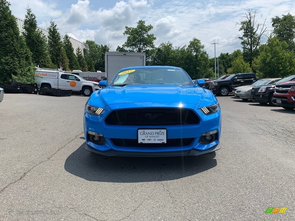2017 Mustang GT Coupe - Grabber Blue / Ebony photo #8
