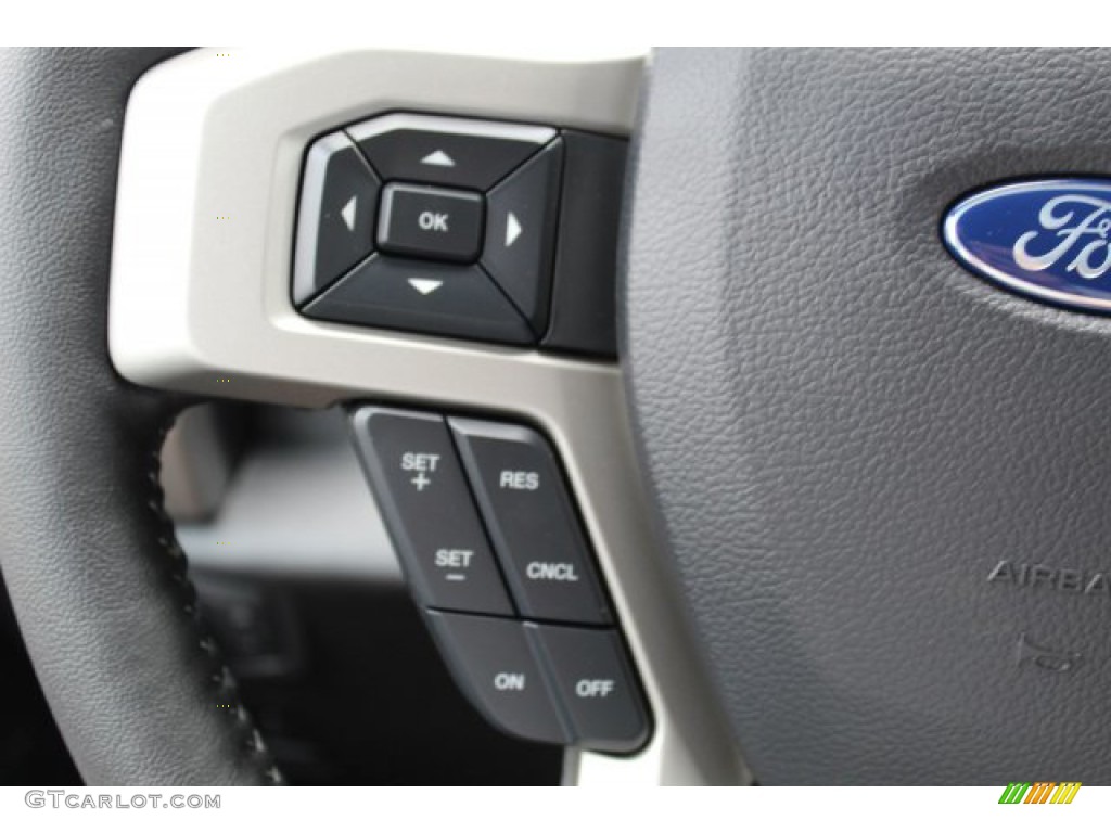 2019 Ford Ranger XL SuperCrew Ebony Steering Wheel Photo #134277651