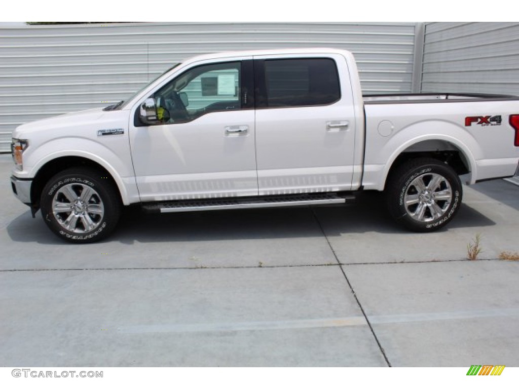 2019 F150 Lariat SuperCrew 4x4 - White Platinum / Light Camel photo #6